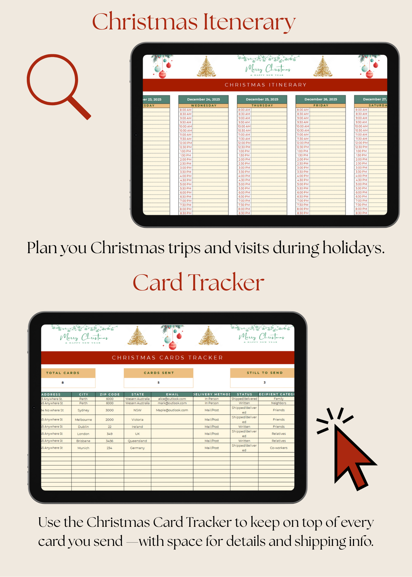 Christmas Budget & Gift Planner (Editable Google Sheets)