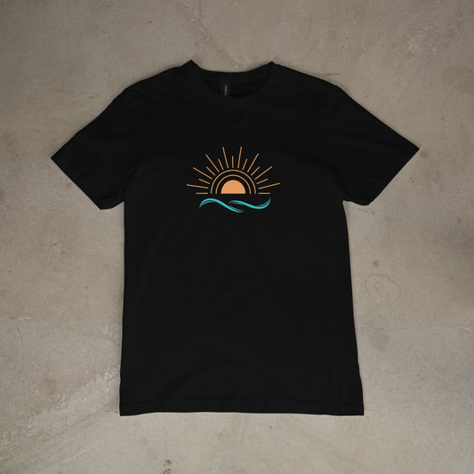 Sunset Wave Essential Tee