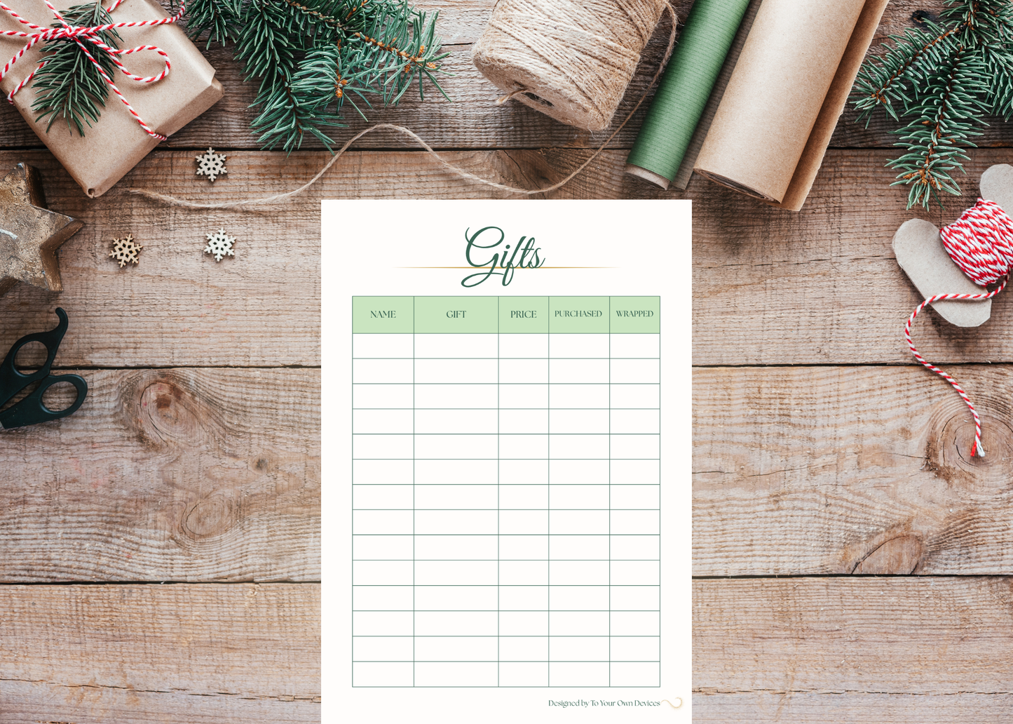 Ultimate Family Christmas Planner & Printables Bundle — 9 Festive Templates for a Stress-Free Holiday