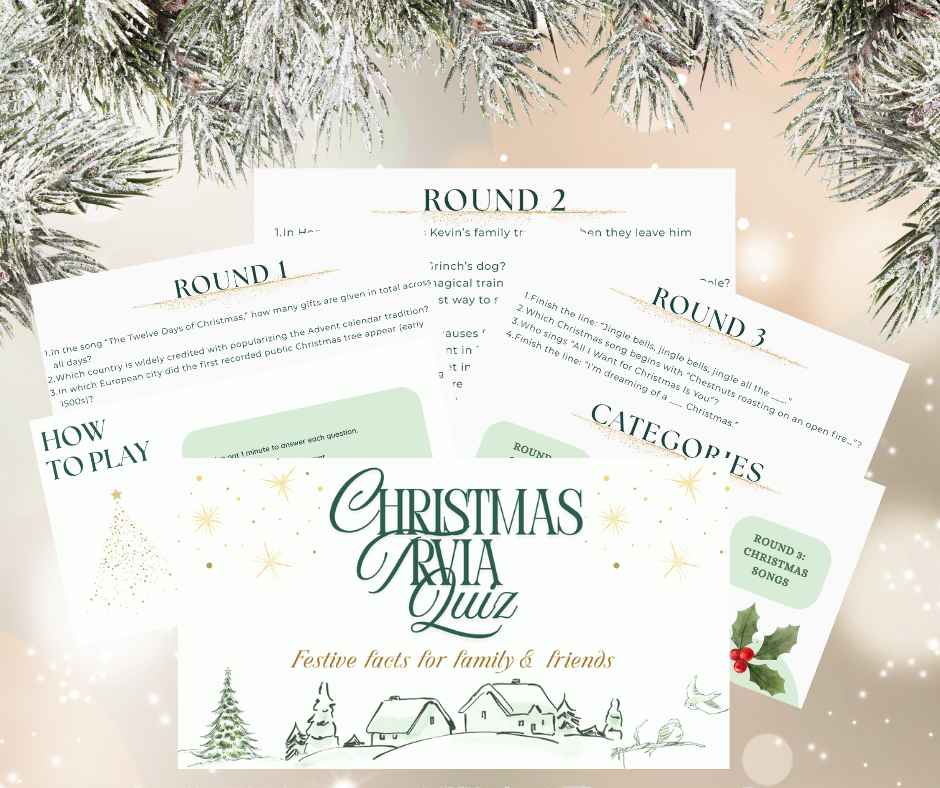 Ultimate Family Christmas Planner & Printables Bundle — 9 Festive Templates for a Stress-Free Holiday