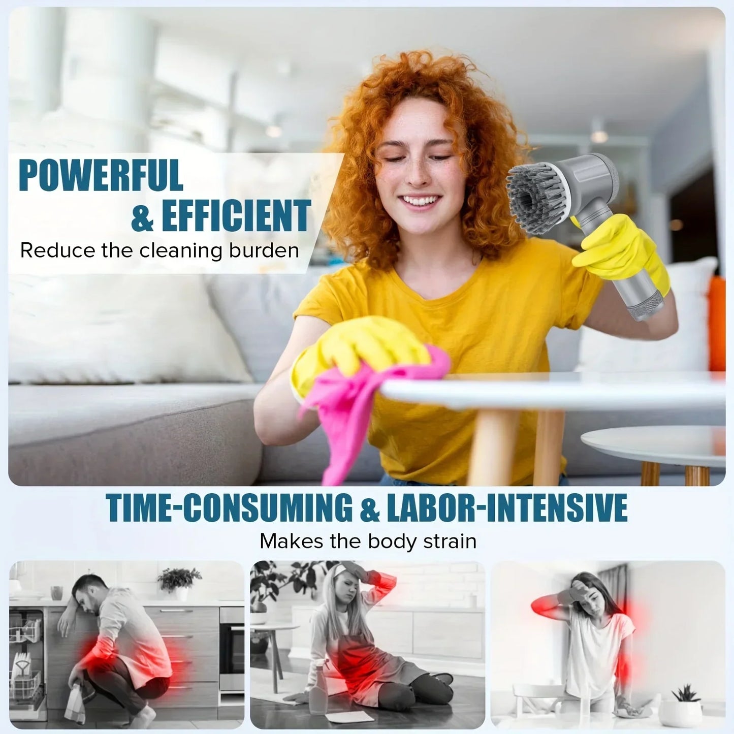 Powerful Electric Cleaning Brush