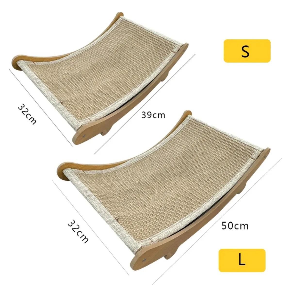 Wooden Cat Scratching and Sleeping Bed