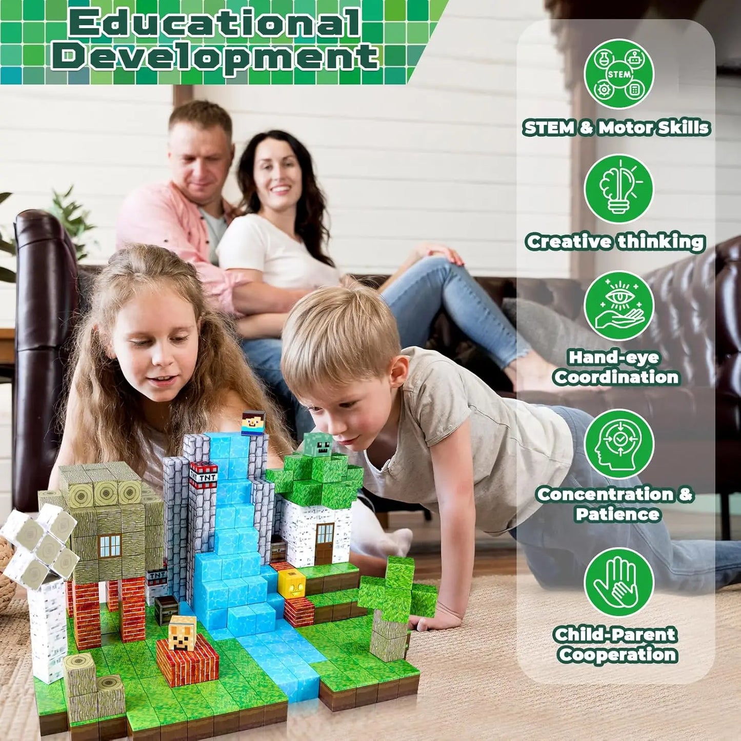Magnetic Mine Building Blocks