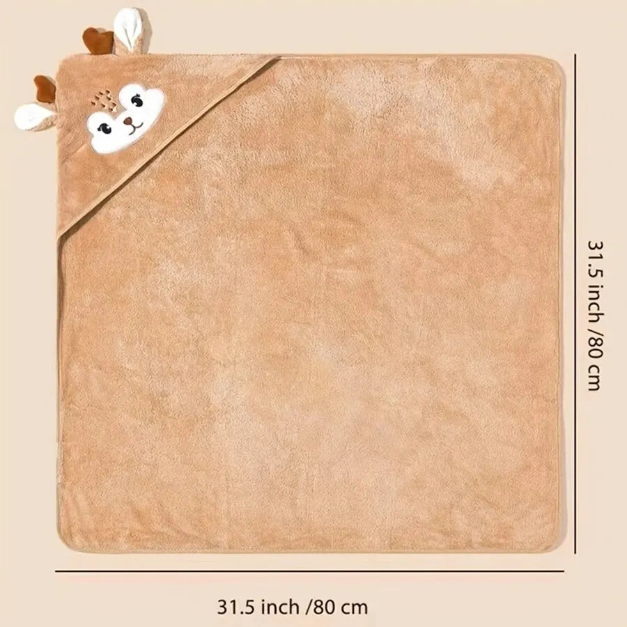 Baby Bath Towel with Cute Animal Hood