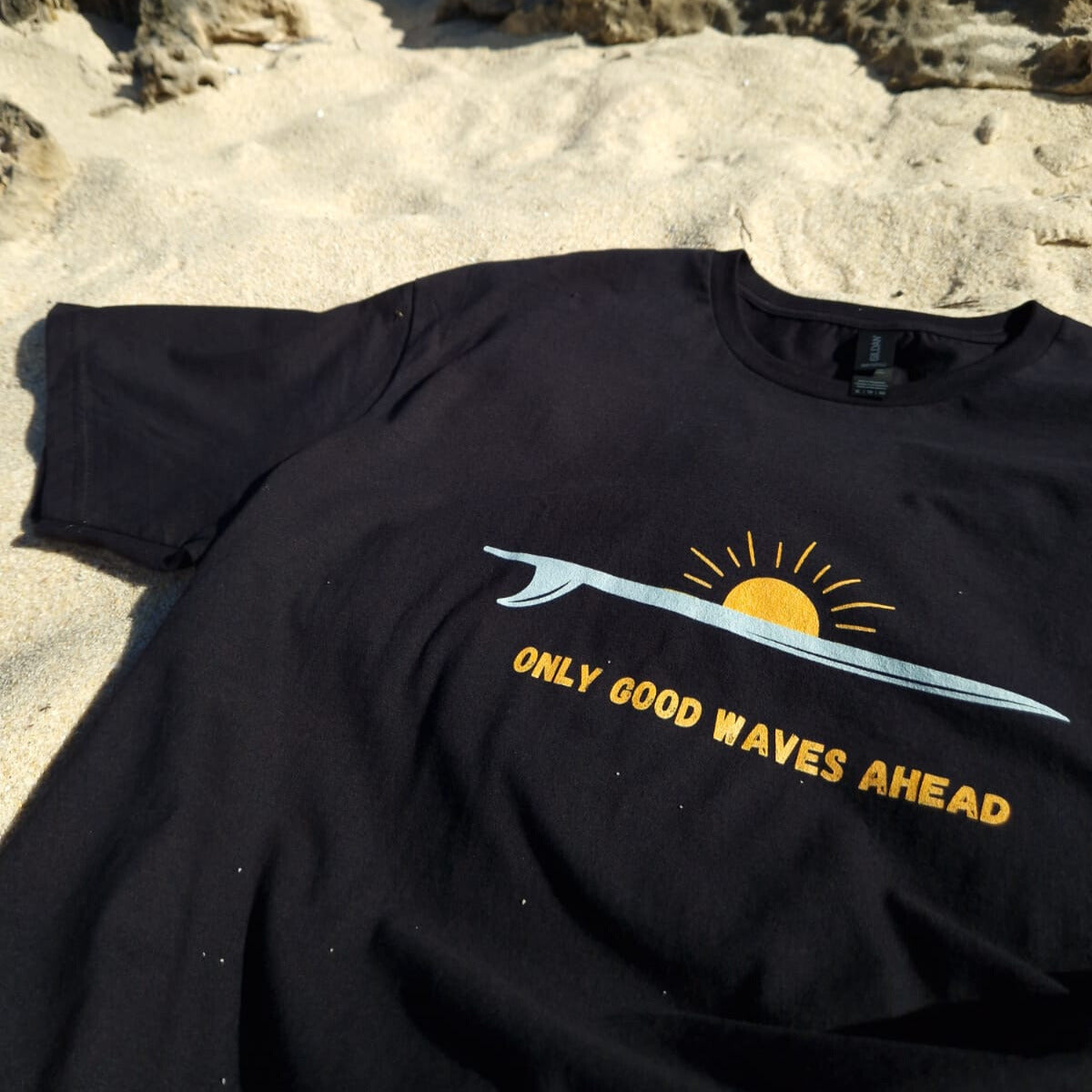 Only Good Waves Ahead Surf Tee
