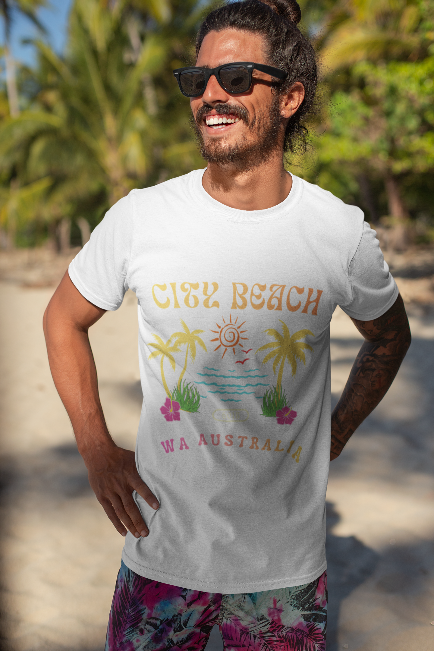 City Beach WA T-Shirt – Retro Coastal Graphic Tee