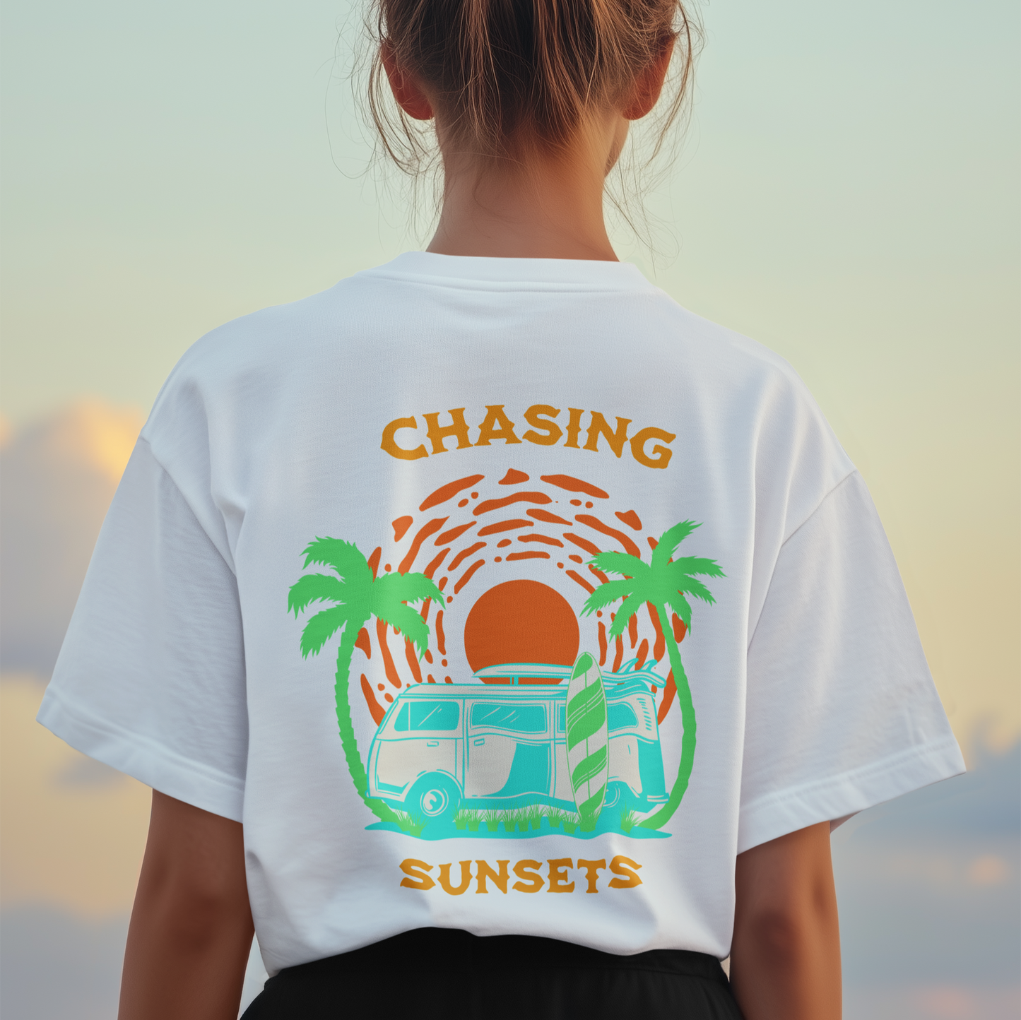 Chasing Sunsets Premium Retro Tee