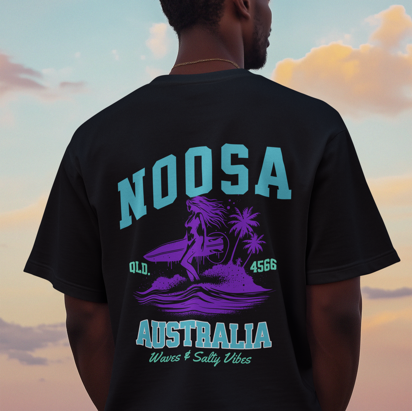 Noosa Australia Surf Tee – Retro Coastal Graphic Shirt