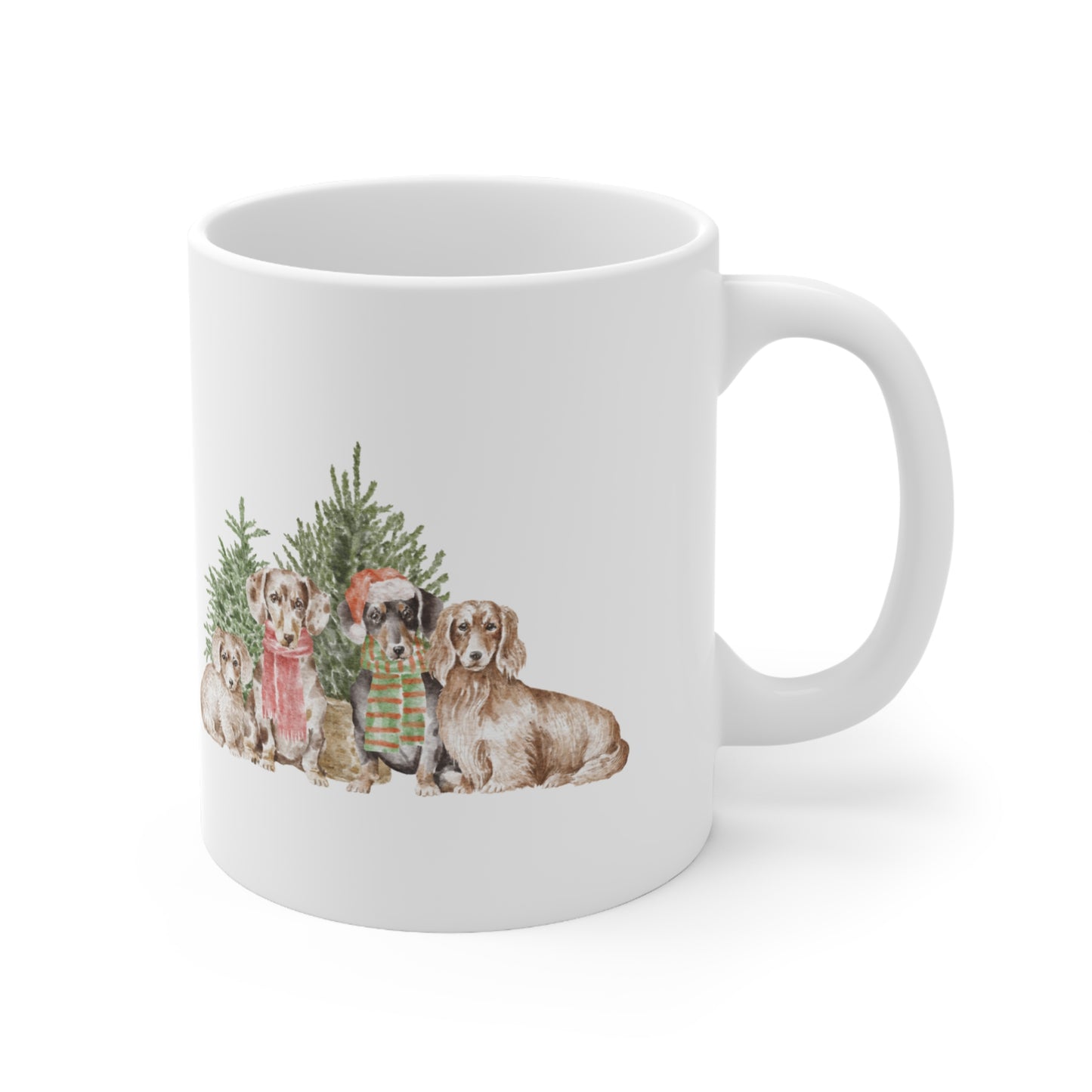 Dachshund Merry Christmas Mug – Christmas Dog Mug (11oz)