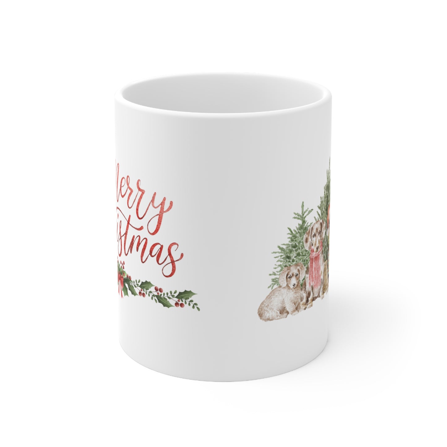 Dachshund Merry Christmas Mug – Christmas Dog Mug (11oz)