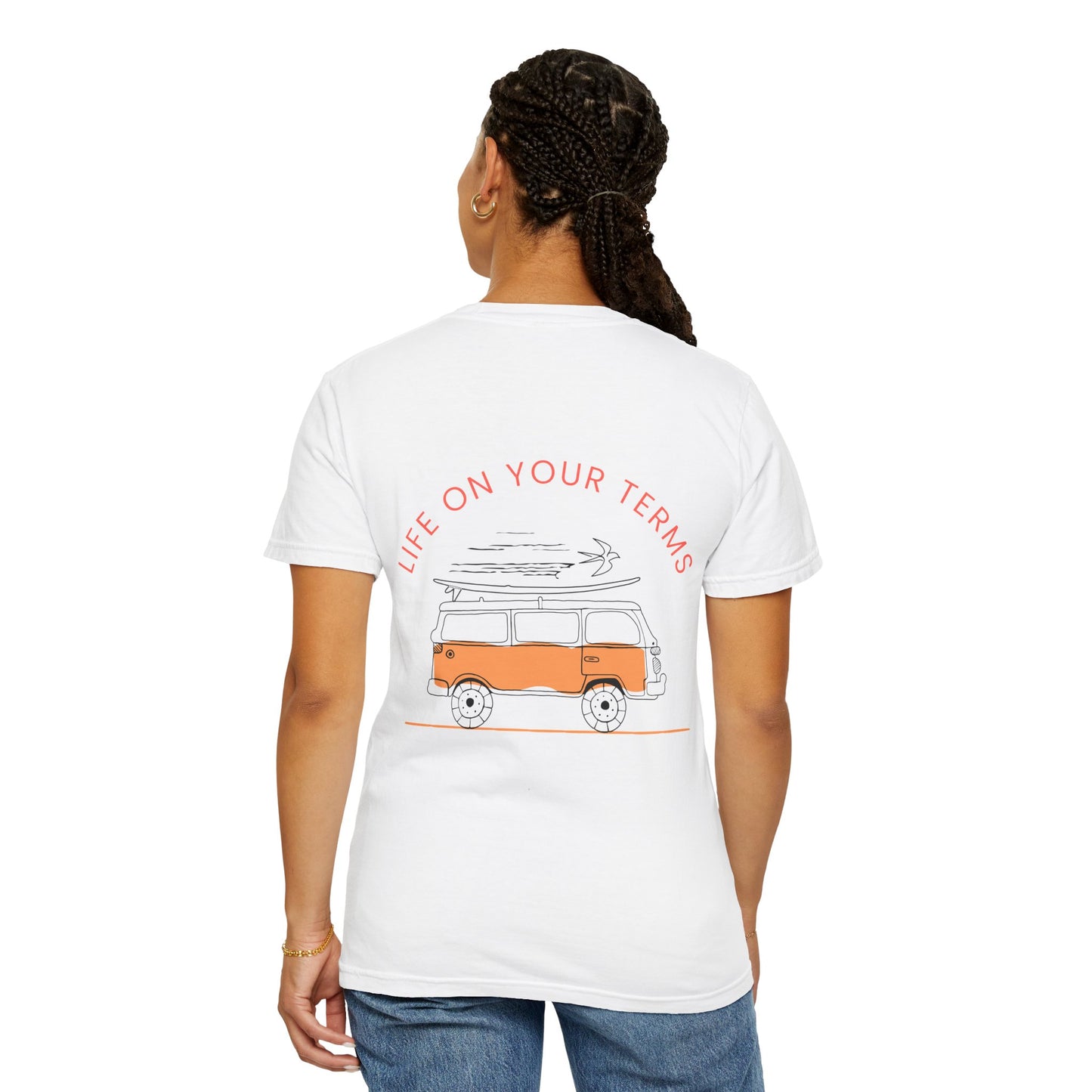 Life On Your Terms Retro Surf Van Tee