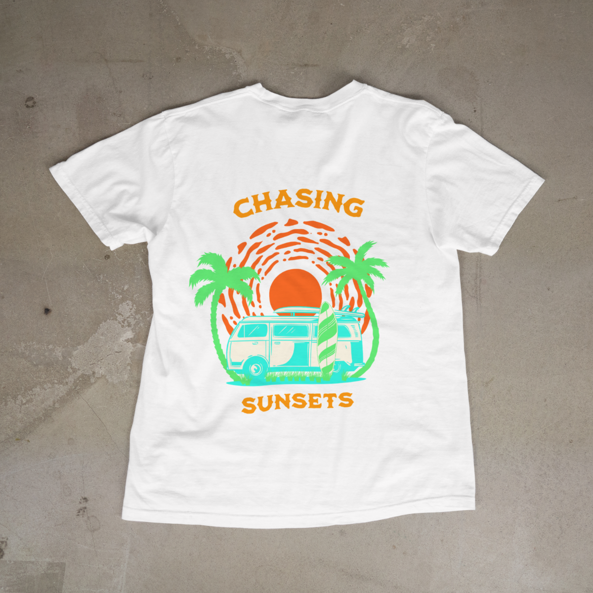 Chasing Sunsets Premium Retro Tee