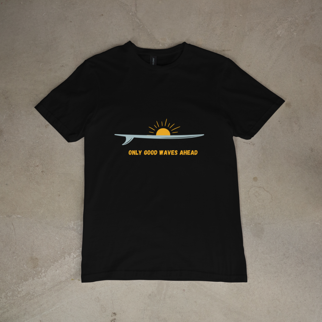 Only Good Waves Ahead Surf Tee