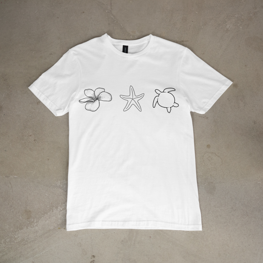 Coastal Trio Minimalist Essential Tee
