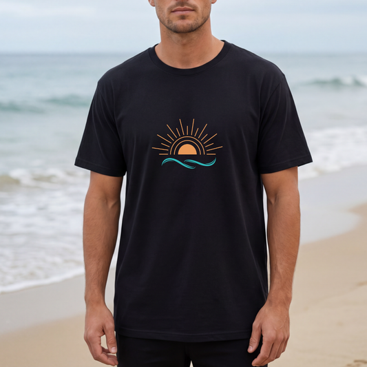 Sunset Wave Essential Tee