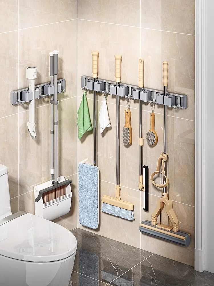 Mounted Wall Broom & Mop Holder
