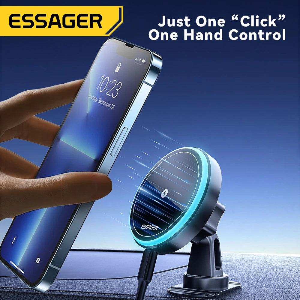 Magnetic Wireless Car Phone Charger and Holder