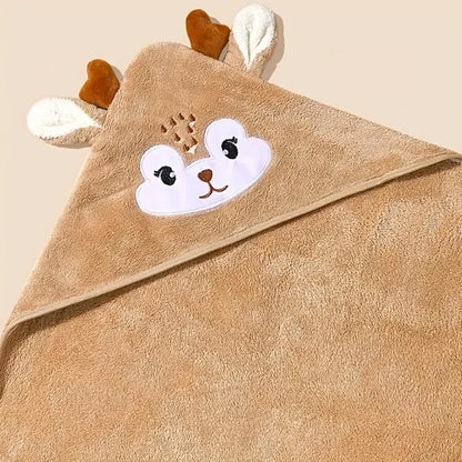 Baby Bath Towel with Cute Animal Hood