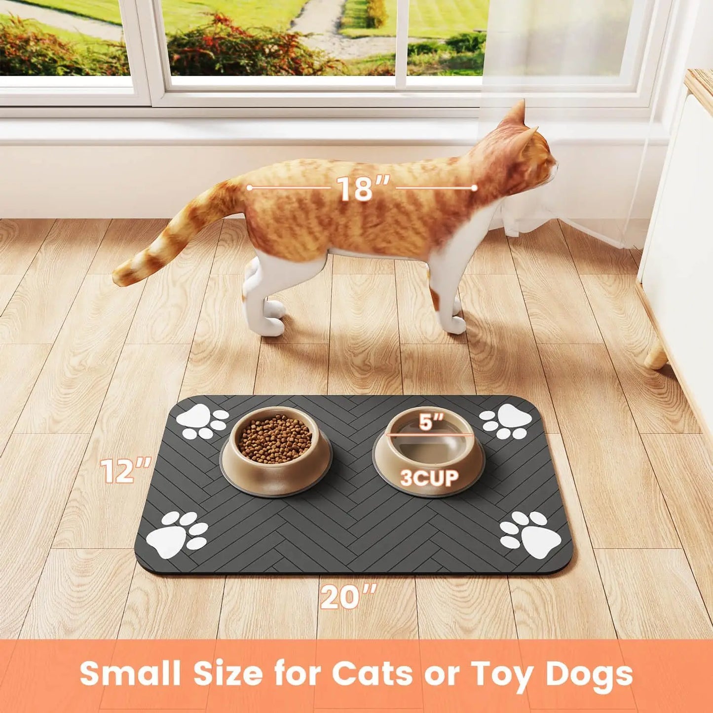 Pet Absorbent Feeding Mat