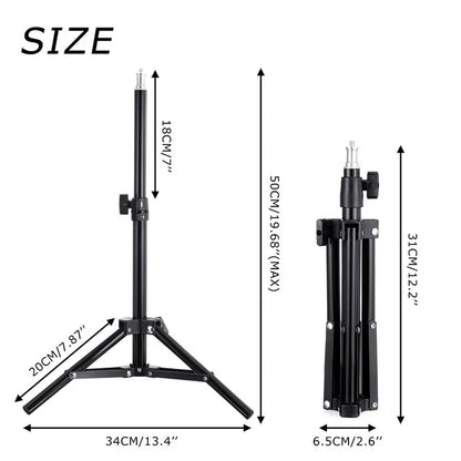 LED Selfie Ring Lighting with Phone Holder & Tripod