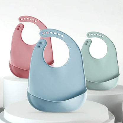 Soft  Adjustable Waterproof Baby Bibs