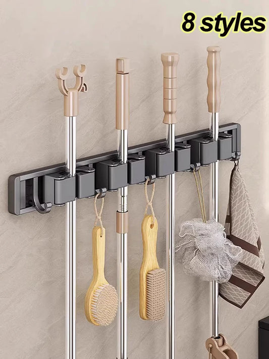 Mounted Wall Broom & Mop Holder