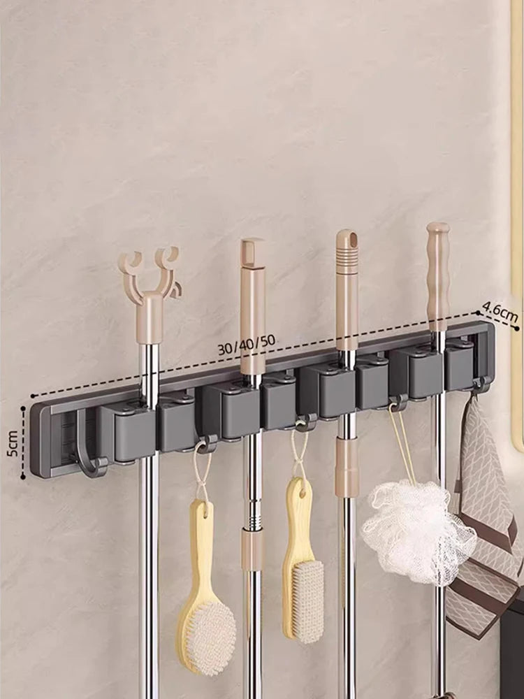 Mounted Wall Broom & Mop Holder