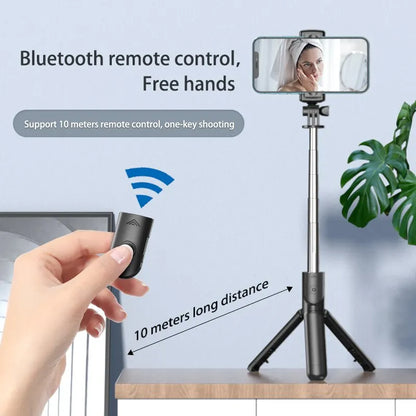 Bluetooth Wireless Selfie Stick and Mini Tripod