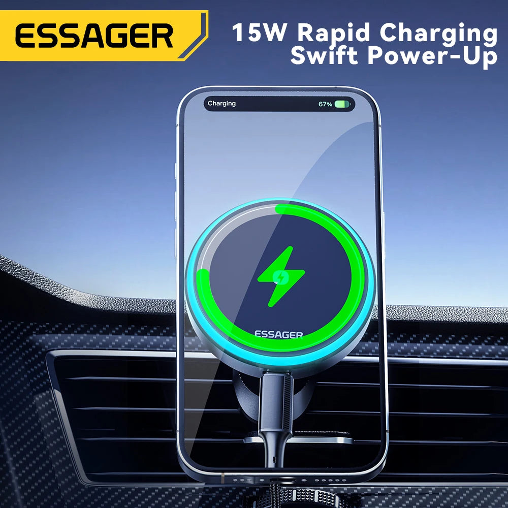 Magnetic Wireless Car Phone Charger and Holder
