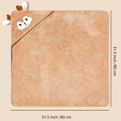 Baby Bath Towel with Cute Animal Hood