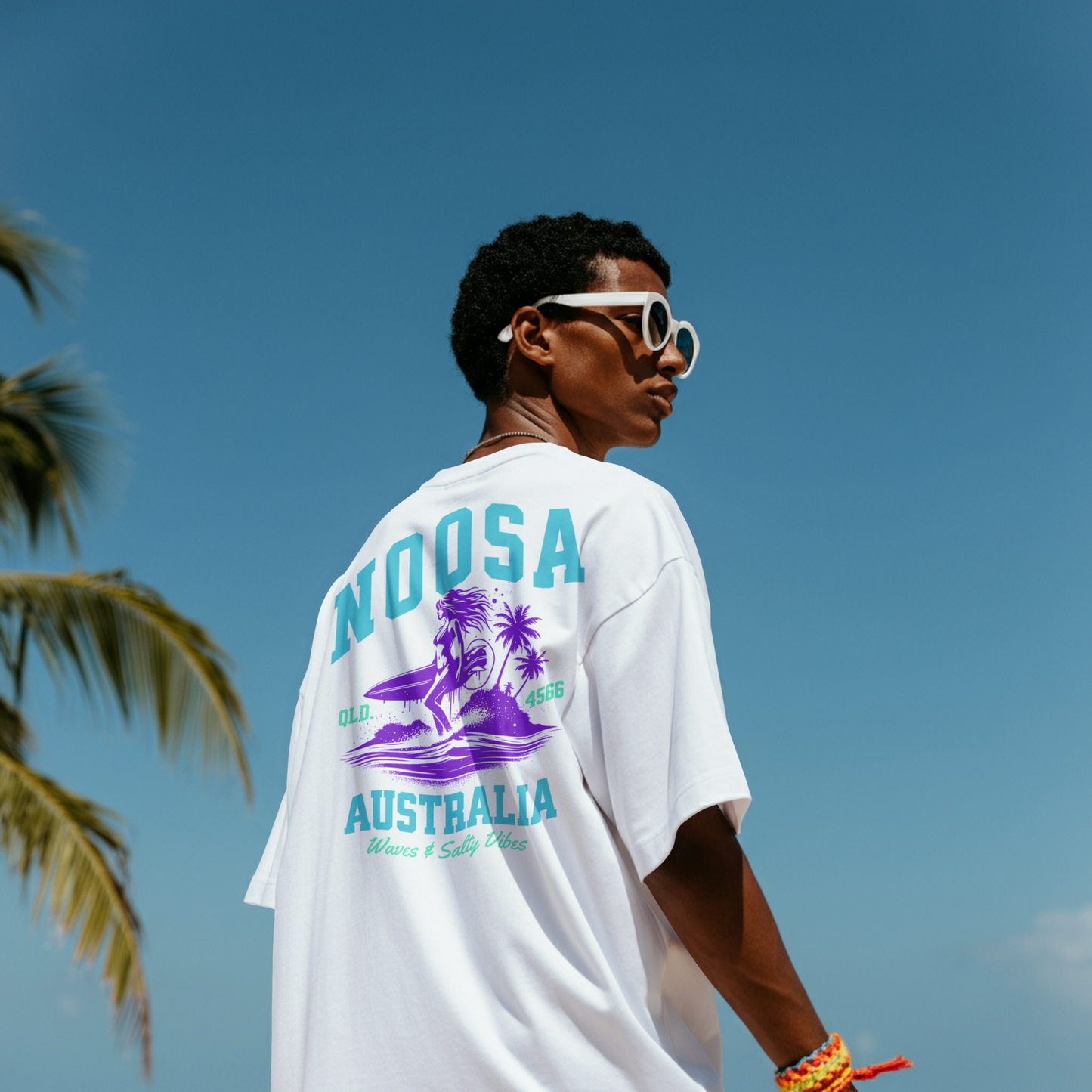 Noosa Australia Surf Tee – Retro Coastal Graphic Shirt