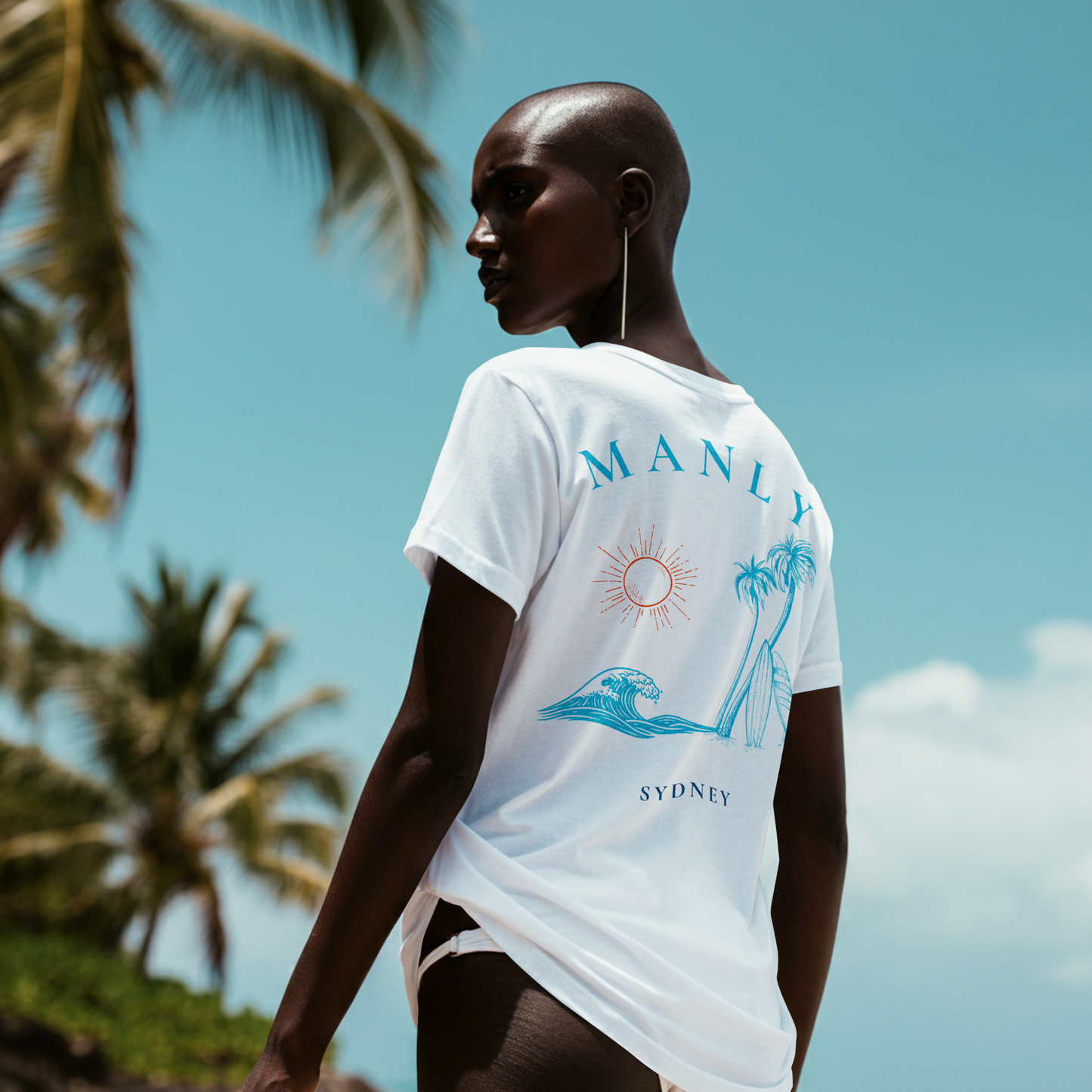 Manly Beach Premium Coastal Tee